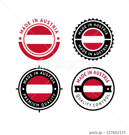 National flag of the Austria, set flat vector icon 127602525