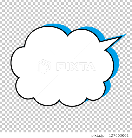 簡單的語音氣泡圖-蓬鬆 127603001