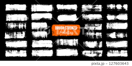Grunge brush strokes, lines, ink smudges, hand-drawn scribble shapes. Handmade sketchy marks, acrylic stains, charcoal streaks. Paint textures, dry brush effect. Marker underline. Vector illustration Grunge brush strokes, lines, ink smudges, hand-drawn scribble shapes. Handmade sketchy marks, acrylic stains, charcoal streaks. Paint textures, dry brush effect. Marker underline. Vector illustration 127603643