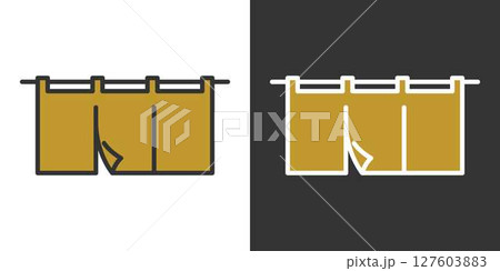 暖簾のアイコン 127603883