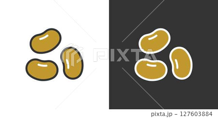 小豆が3粒並んだアイコン 127603884