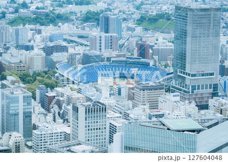 Minato Mirai view from the observation deck of Landmark Tower, Yokohama, Kanagawa, Japan 127604048