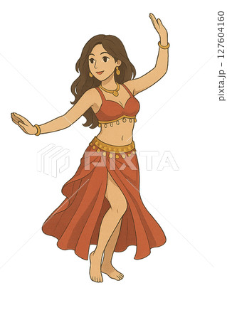 ベリーダンスする女性 ベリーダンスする女性 127604160