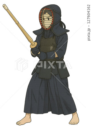 剣道をする女性 127604162