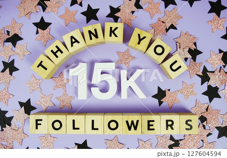Thank You 15000, 15K Followers congratulation and celebration social media subscribers and followers Thank You 15000, 15K Followers congratulation and celebration social media subscribers and followers 127604594