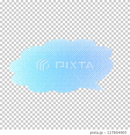 柔軟蓬鬆的對話泡泡漸層藍 127604905