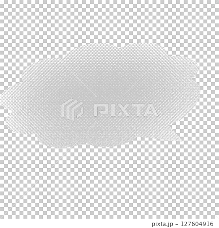 柔らかいモコモコ吹き出し　グレー 127604916