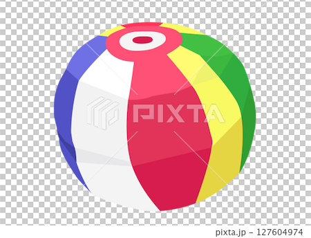 Illustration of a paper balloon, a New Year's icon 127604974