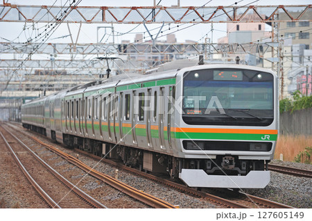 東海道本線　平塚　JR東日本　E231系1000番台　K-18編成（国府津） 127605149