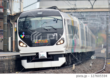 中央本線 上野原 JR東日本 E257系 M-101編成(松本) あずさ かいじ 中央本線 上野原 JR東日本 E257系 M-101編成(松本) あずさ かいじ 127605594