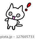 びっくり　猫 127605733