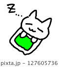 寝る　猫 127605736