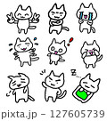 感情スタンプ　猫　9セット 127605739