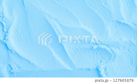 水色のシャーベットのクローズアップテクスチャ背景 127605879