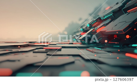 抽象的なデザインアートの背景画像 127606397