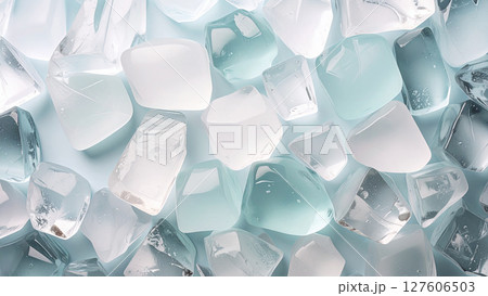 透明な氷の背景テクスチャ 127606503
