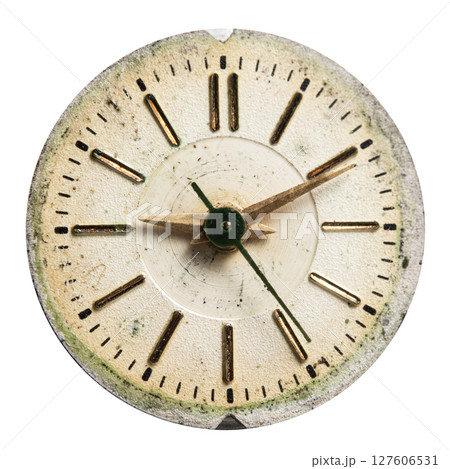 dial vintage clock, high resolution and detail dial vintage clock, high resolution and detail 127606531