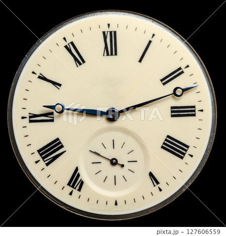 dial vintage clock, high resolution and detail dial vintage clock, high resolution and detail 127606559