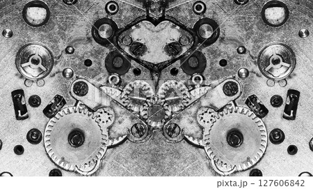 clockwork old mechanical watch, high resolution and detail clockwork old mechanical watch, high resolution and detail 127606842