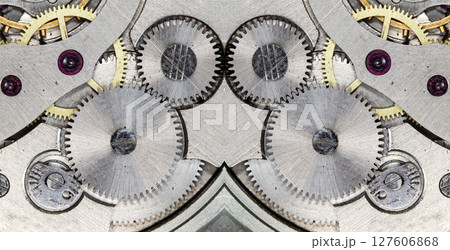 clockwork old mechanical watch, high resolution and detail 127606868