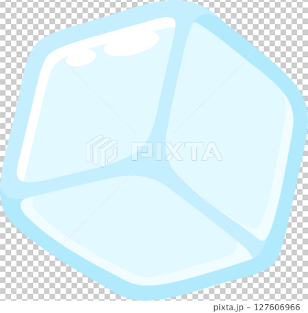 Cartoon ice cube icon 127606966