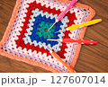 Hooks and threads for crocheting 127607014