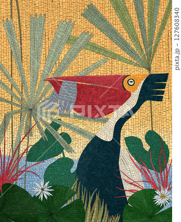 Pelican mosaic art Pelican mosaic art 127608340