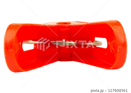Clothes peg on white tool retro 127608561