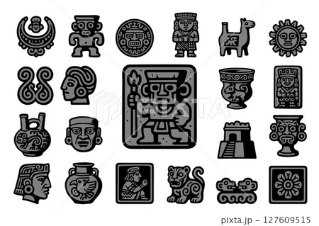 インカ文明ふうの遺跡イメージ 127609515