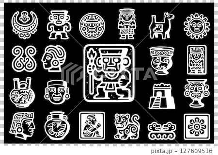 インカ文明ふうの遺跡イメージ 127609516