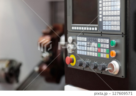 control panel of turret type CNC turning center 127609571