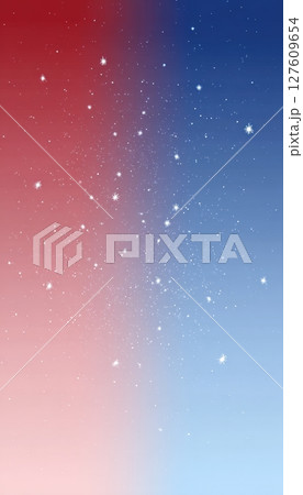 Minimal Instagram Story Background with Red-Blue Gradient and Stars 127609654