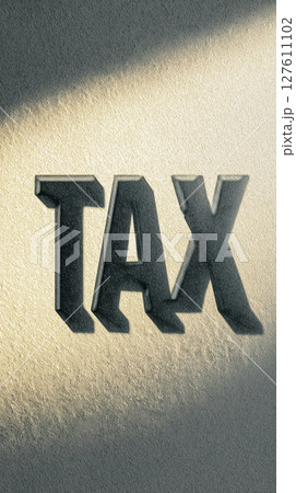 TAXロゴが際立つミニマルデザイン ― 広告バナー向け 127611102