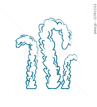 Underwater seaweed silhouette. Aquatic flora in a marine environment. Unique texture, flat design, and vibrant life. Ideal for use in educational materials, aquarium decor, or ocean projects. Underwater seaweed silhouette. Aquatic flora in a marine environment. Unique texture, flat design, and vibrant life. Ideal for use in educational materials, aquarium decor, or ocean projects. 127611312