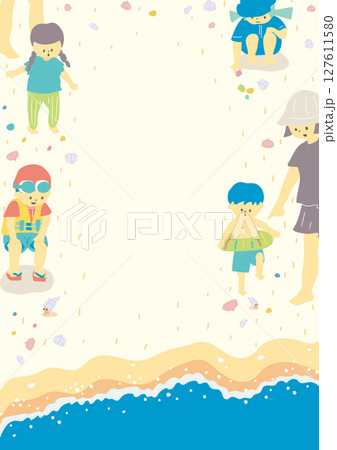 砂浜遊び 砂浜遊び 127611580