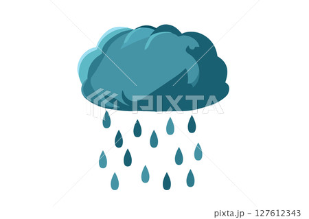 天気 イラスト 雨 小雨 梅雨 天気 イラスト 雨 小雨 梅雨 127612343