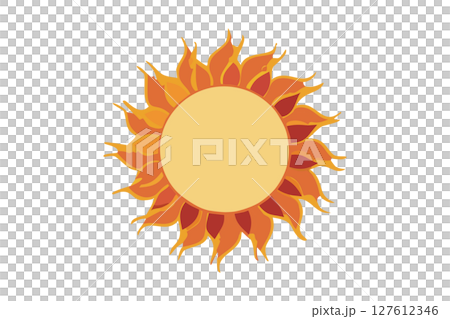 天氣插圖太陽陽光晴朗 127612346