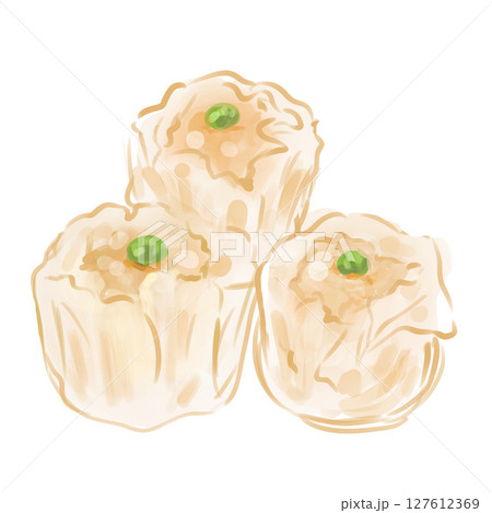 焼売（しゅうまい）のイラスト 127612369