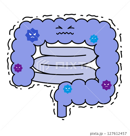 不健康な腸のイラスト 127612457