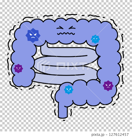 不健康な腸のイラスト 127612457