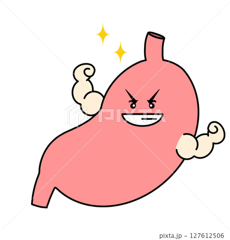 元気な胃のイラスト 127612506
