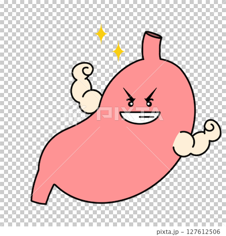 元気な胃のイラスト 127612506