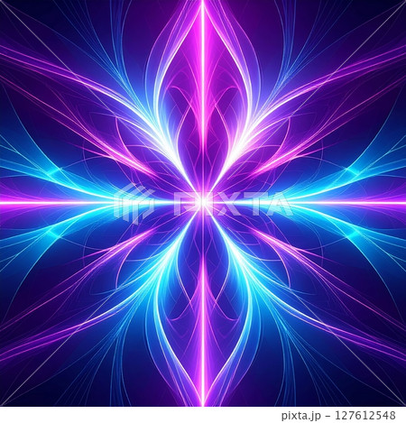 カラフルな幾何学模様の背景 カラフルな幾何学模様の背景 127612548