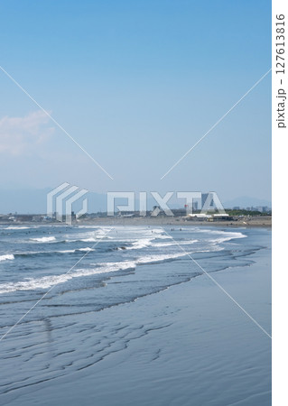 江の島 片瀬西浜海水浴場 江の島 片瀬西浜海水浴場 127613816