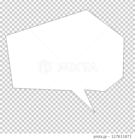 Simple speech bubble right facing Simple speech bubble right facing 127613871