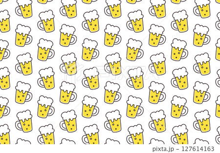 ビールの背景イラスト 127614163