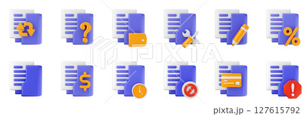 3d file folder block warning question faq data document archive icon set bundle illustration 3d file folder block warning question faq data document archive icon set bundle illustration 127615792