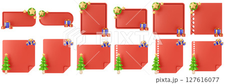 3d message christmas blank comment sticky note paper text box speech bubble icon set bundle illustration 3d message christmas blank comment sticky note paper text box speech bubble icon set bundle illustration 127616077