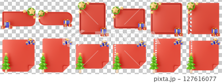 3d message christmas blank comment sticky note paper text box speech bubble icon set bundle illustration 3d message christmas blank comment sticky note paper text box speech bubble icon set bundle illustration 127616077
