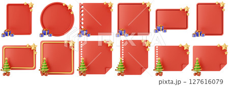 3d message christmas blank comment sticky note paper text box speech bubble icon set bundle illustration 3d message christmas blank comment sticky note paper text box speech bubble icon set bundle illustration 127616079